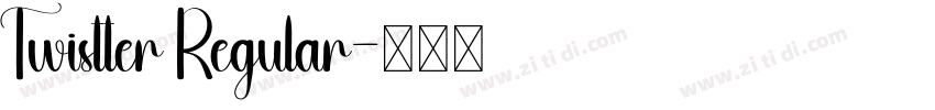 Twistter Regular字体转换